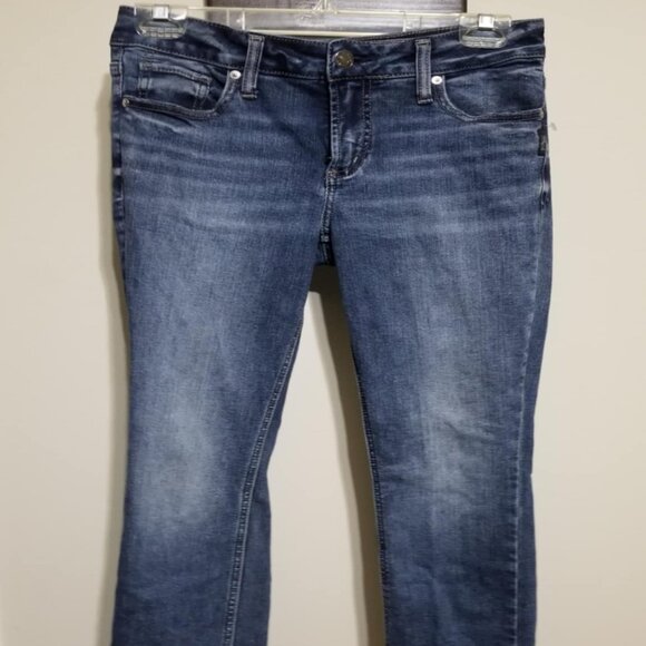 Silver Jeans Women's Denim Elyse Straight size 26 Factory Distressed Casual - Picture 1 of 11